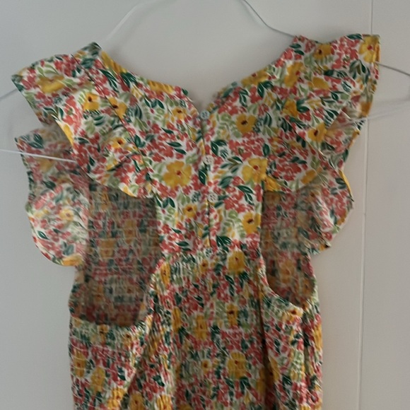 Melloday dress with smocked top and ruffle sleeveless size Small midi - Picture 5 of 7